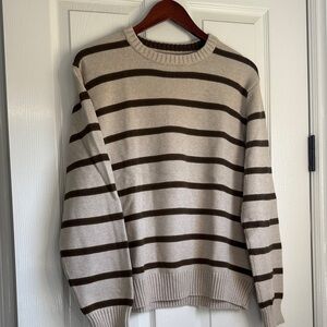 Classic Striped Crewneck Sweater for Men
